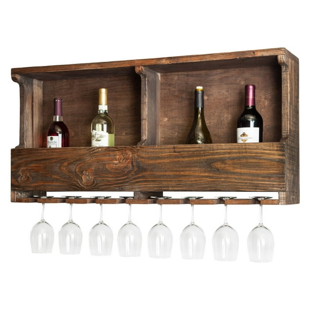Dark Rustic Wine Rack Housewarming Gift Wine Holder Reclaimed Wood Pallet Wine Rack